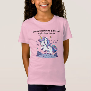 Chibi Unicorn verbreitet Glitzer und Magie T-Shirt