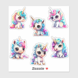 Chibi Unicorns Aufkleber