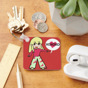 Chibi Valentine Hearts Schlüsselanhänger