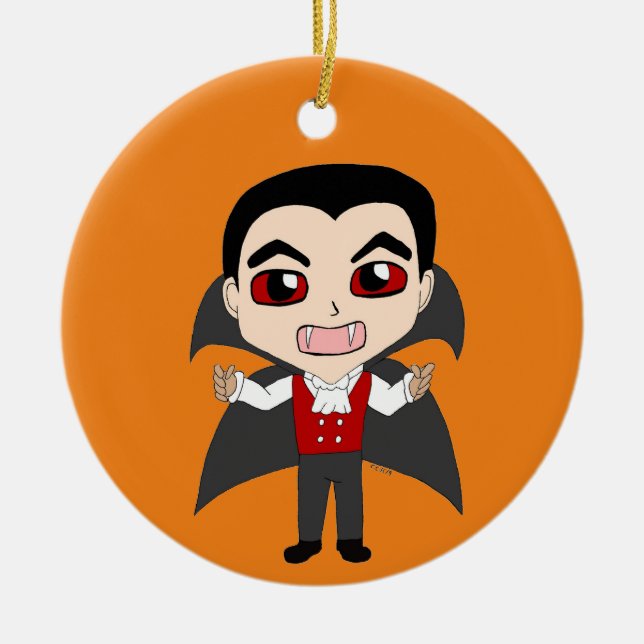 Chibi Vampir Keramik Ornament (Vorne)