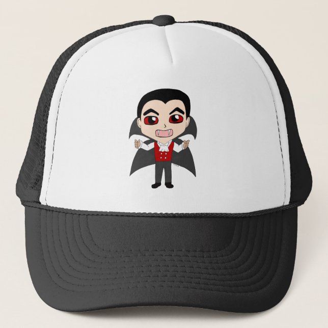 Chibi-Vampir Truckerkappe (Vorderseite)
