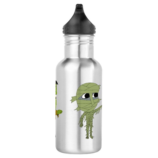 Chibi Vampire, Monster und Mumie Edelstahlflasche (Rechts)