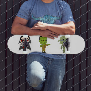 Chibi Vampire, Monster und Mumie Skateboard