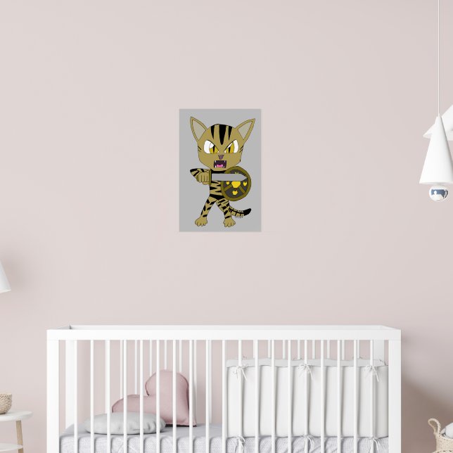 Chibi Warrior Cat Poster (Kinderzimmer 2)