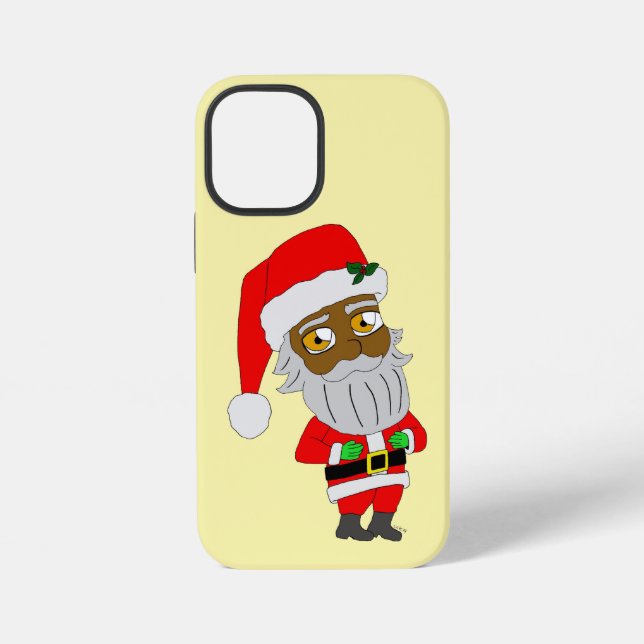 Chibi Weihnachtsmann iPhone Hülle (Rückseite)