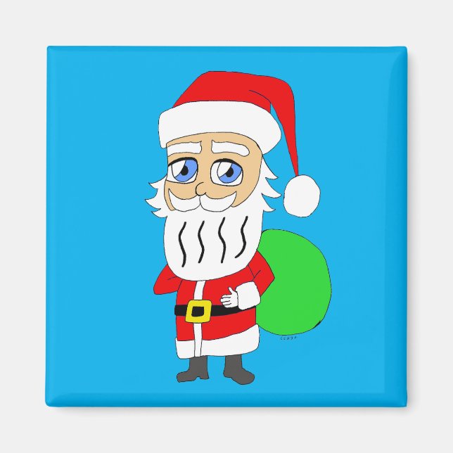 Chibi Weihnachtsmann     Magnet (Vorne)