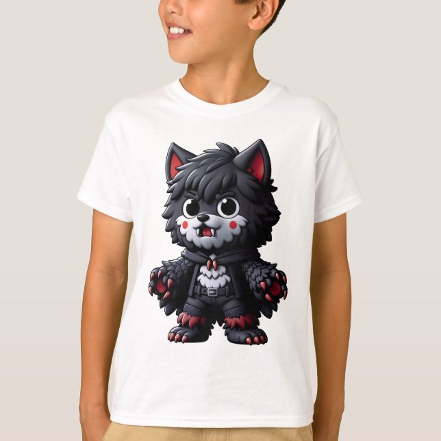 : "Chibi Werewolf T-Shirt (Vorderseite)