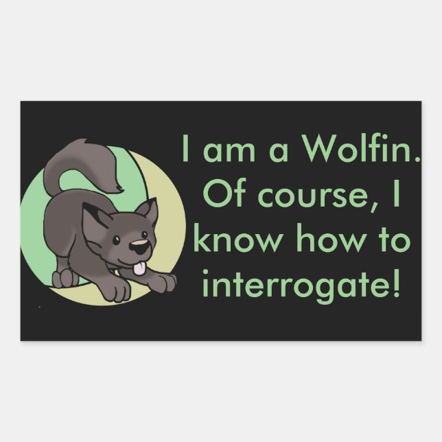 Chibi Wolf Sticker (Vorderseite)