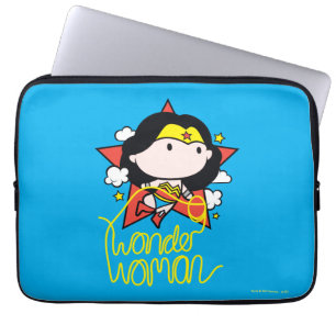 Chibi Wonder Frau fliegt mit Lasso Laptopschutzhülle