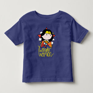 Chibi Wonder Woman fliegt mit Lasso Kleinkind T-shirt