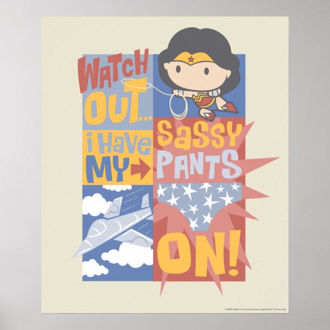 Chibi Wonder Woman | Ich habe meine geilen Pants a Poster (Vorne)