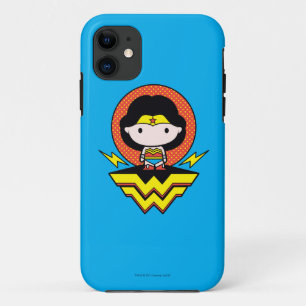 Chibi Wonder Woman mit Polka Docks und Logo Case-Mate iPhone Hülle