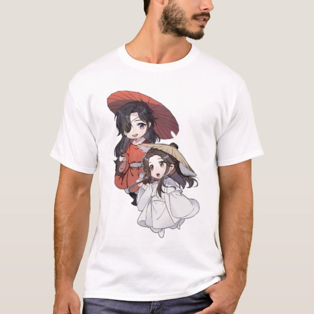 Chibi Xie Lian & Hua Cheng T-Shirt (Vorderseite)