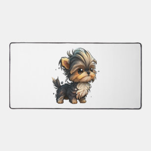 Chibi Yorkshire Terrier Schreibtischunterlage