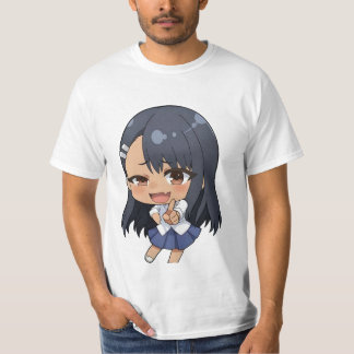 Chibi-Zeichen-Symbole aus der Nagatoro-Anime T-Shirt
