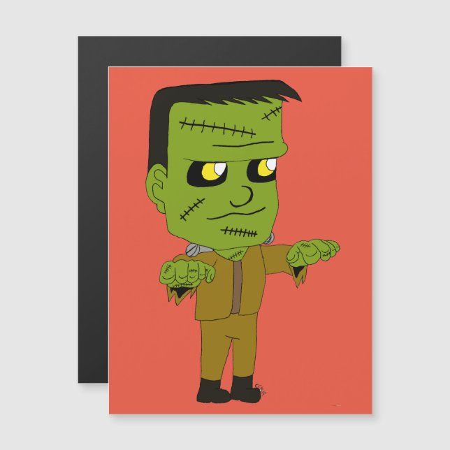 Chibinmonster Magnetkarte (Vorne/Hinten)