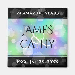 Chic 14. 24. 34. 43. Opal Wedding Jubiläum Magnet