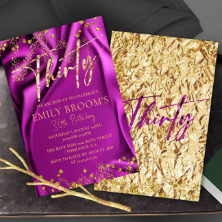 Chic 30. Geburtstag Einladung