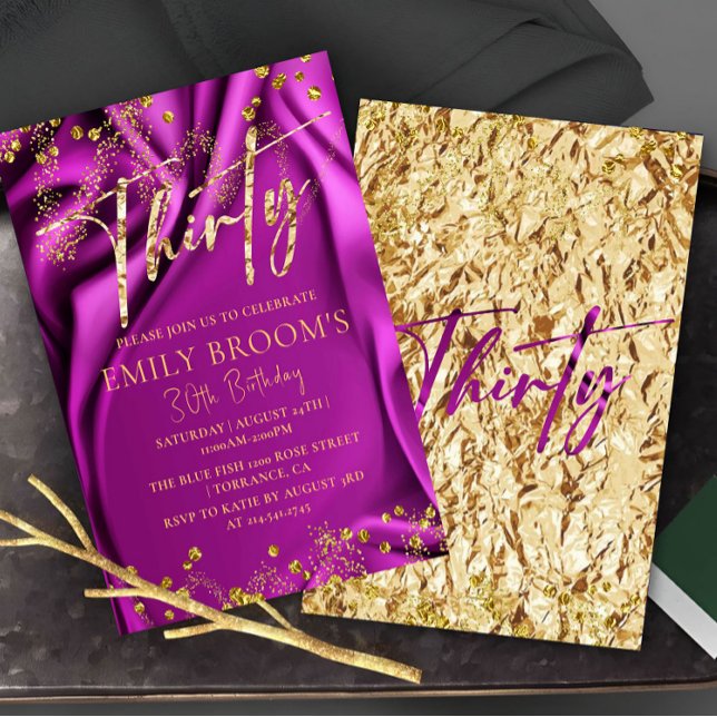 Chic 30. Geburtstag Einladung (Von Creator hochgeladen)