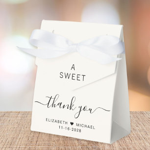 Chic A Sweet Thank You Cream Hochzeit Geschenkschachtel