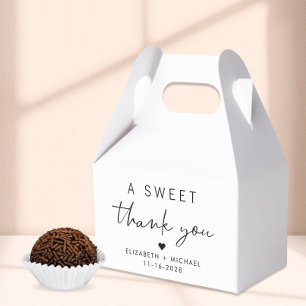 Chic A Sweet Thank You Hochzeit Geschenkschachtel