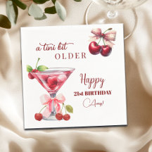 Chic A Tini Bit Älterer Kirsch-Martini 21. Geburts