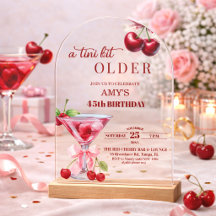 Chic A Tini Bit Älterer Kirsch-Martini 45. Geburts