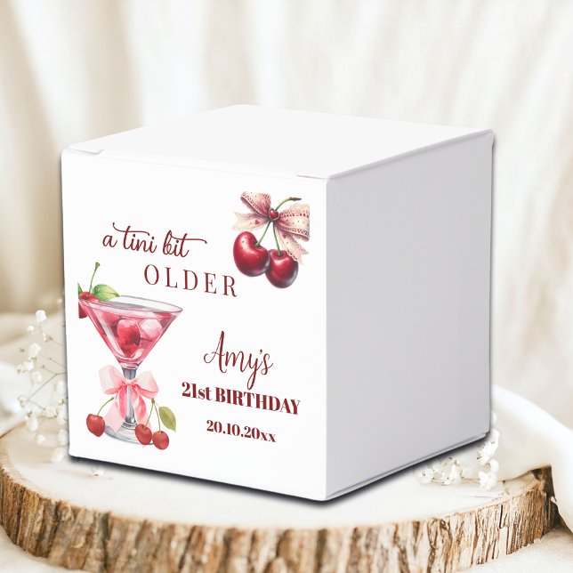 Chic A Tini Bit Older Cherry Martini 21st Birthday Geschenkschachtel (Von Creator hochgeladen)