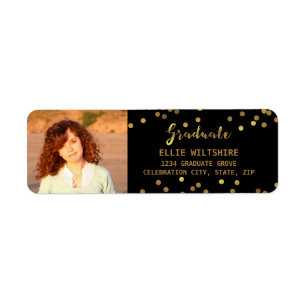 Chic-Abschluss-Foto-Imitat-GoldfolieConfetti