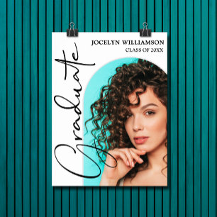 Chic Abschluss Script Arch Foto Poster