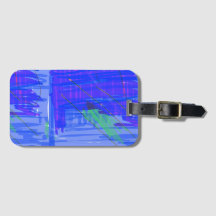 Chic Abstract Blau