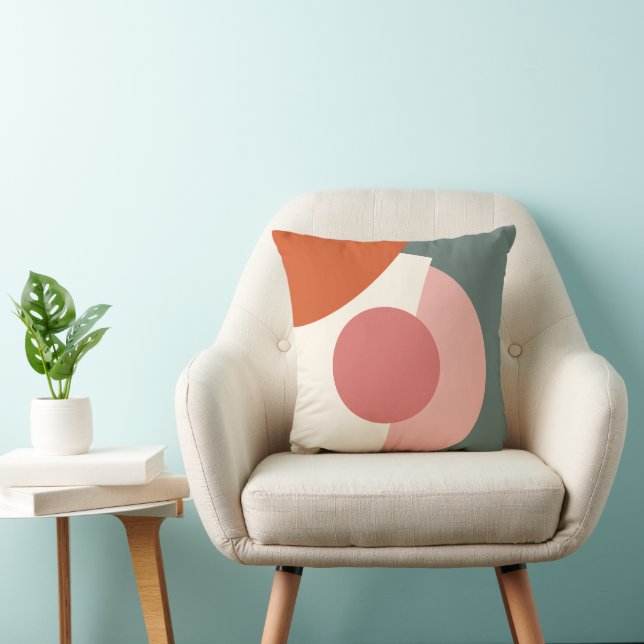 Chic Abstrakt Geometric Circles Mosaik Art Pattern Kissen (Stuhl )