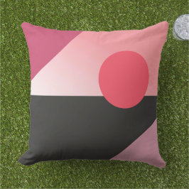 Chic Abstrakt Geometric rosa Circles Art Pattern Kissen