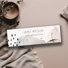 Chic Abstrakt Pink Blue Watercolor Earring Display Mini Visitenkarte