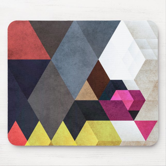 Chic abstraktes geometrisches Mousepad (Vorne)