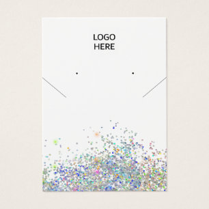 Chic Add your Logo Necklace Ohrringe Display Card
