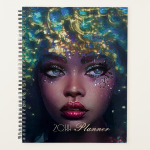 Chic African American Woman Planner Planer