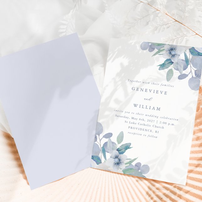 Chic Airy Blue Floral Bouquet Wedding (Von Creator hochgeladen)