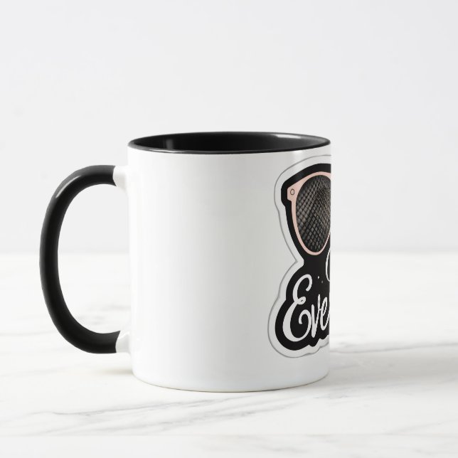 Chic Alltag-Tasse | Stilvoller Sunglass-Kaffee-Cup Tasse (Links)