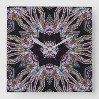 Chic Amethyst Design Akrylic Wall Clock Quadratische Wanduhr