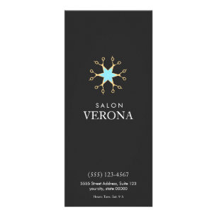 Chic and Elegante Scissors Logo-Friseur 2 Werbekarte