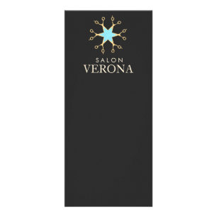 Chic and Elegante Scissors Logo-Friseur Werbekarte