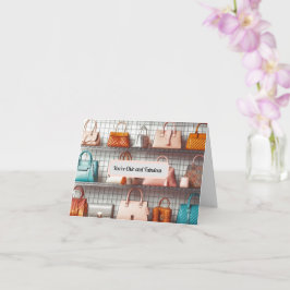 Chic and Fabulous Handbag Card Gruß Karte