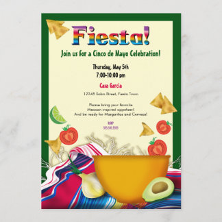Chic and Fun Mexican Fiesta Party Einladung