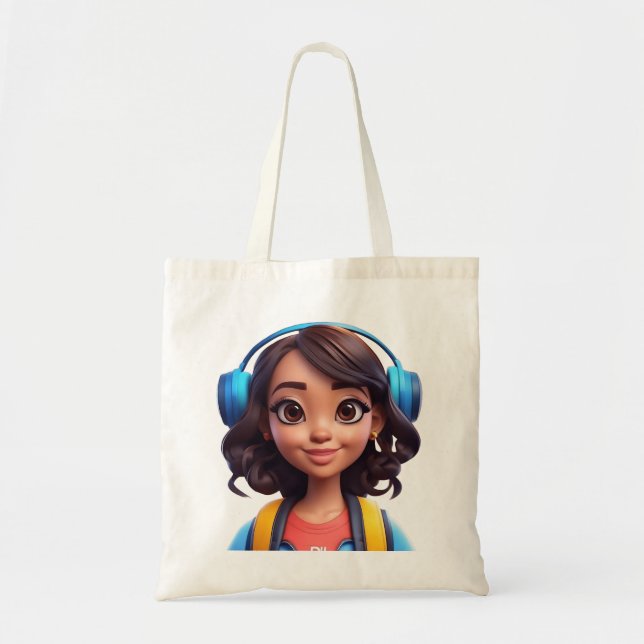 "Chic and Practice: Ihre neue Lieblingsmusik" Tragetasche (Vorne)