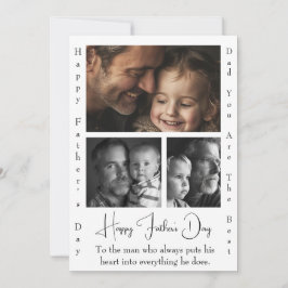Chic and Simple Father's Day Card 3 Benutzerdefini Feiertagskarte