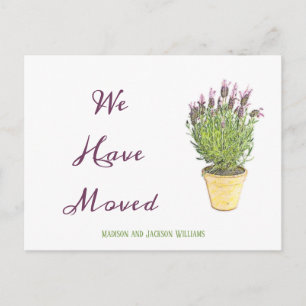 Chic Ändern der Adresse   Ankündigung der Beförder Postkarte
