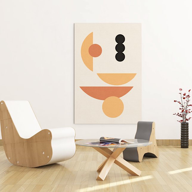 Chic Angesagt Abstrakt Red Sun Black Moon Fusion A Leinwanddruck (Von Creator hochgeladen)