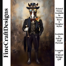 Chic Anthropomorphes Steampunk Horse Q8F Decoupage