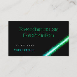 Chic Aquamarin Green Style auf klassisch schwarz-e Visitenkarte